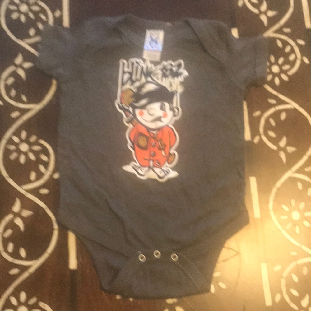 NWOT gray Blink 182 onesie size 12 months